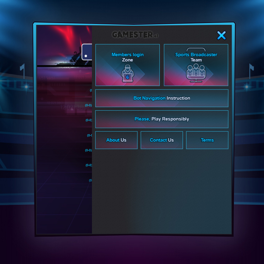 Gamester | SiteBot – Web voice chatbot Design