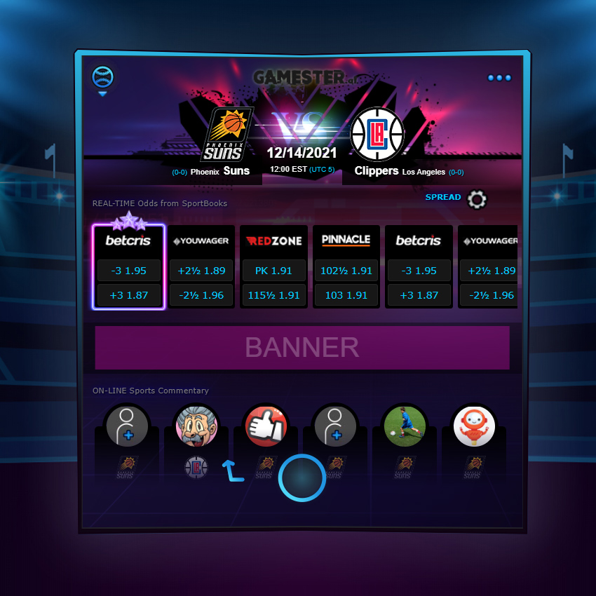 Gamester | SiteBot – Web voice chatbot Design