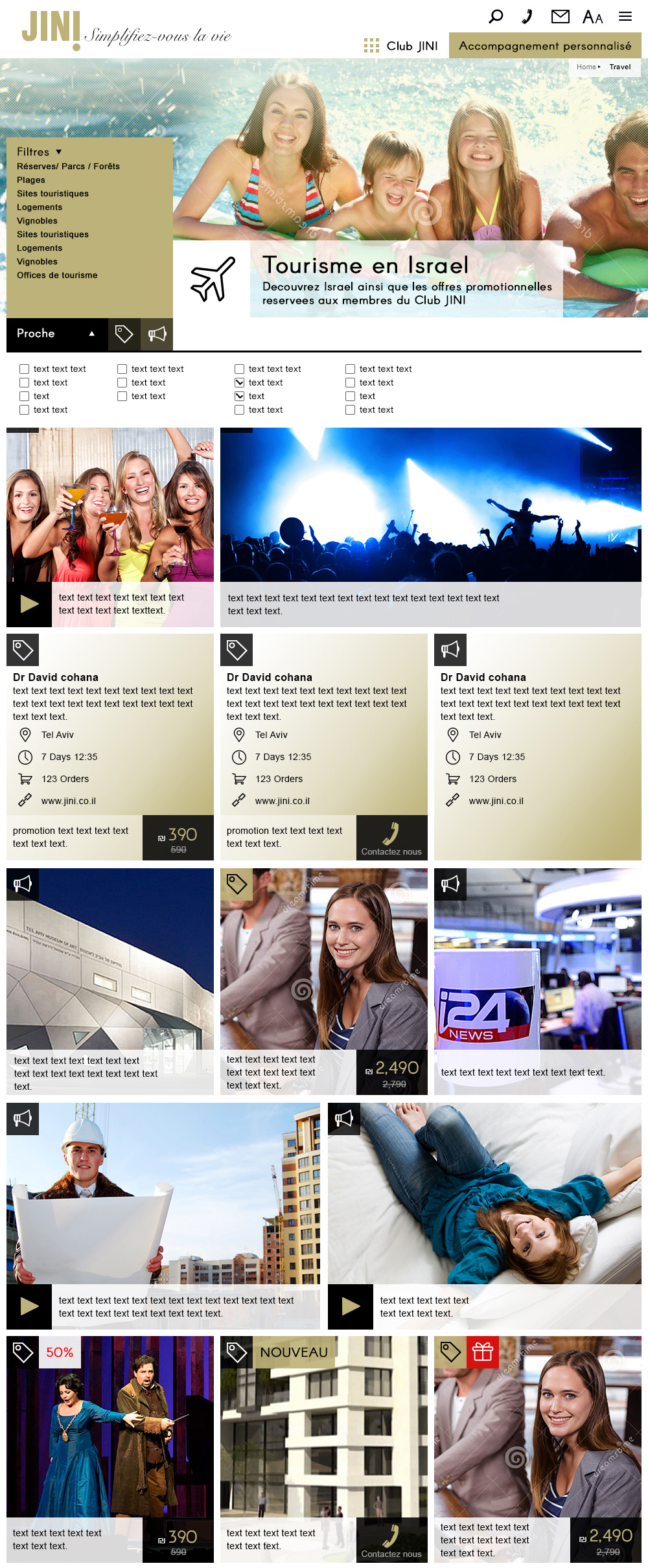 JINI | Home Page Web Design