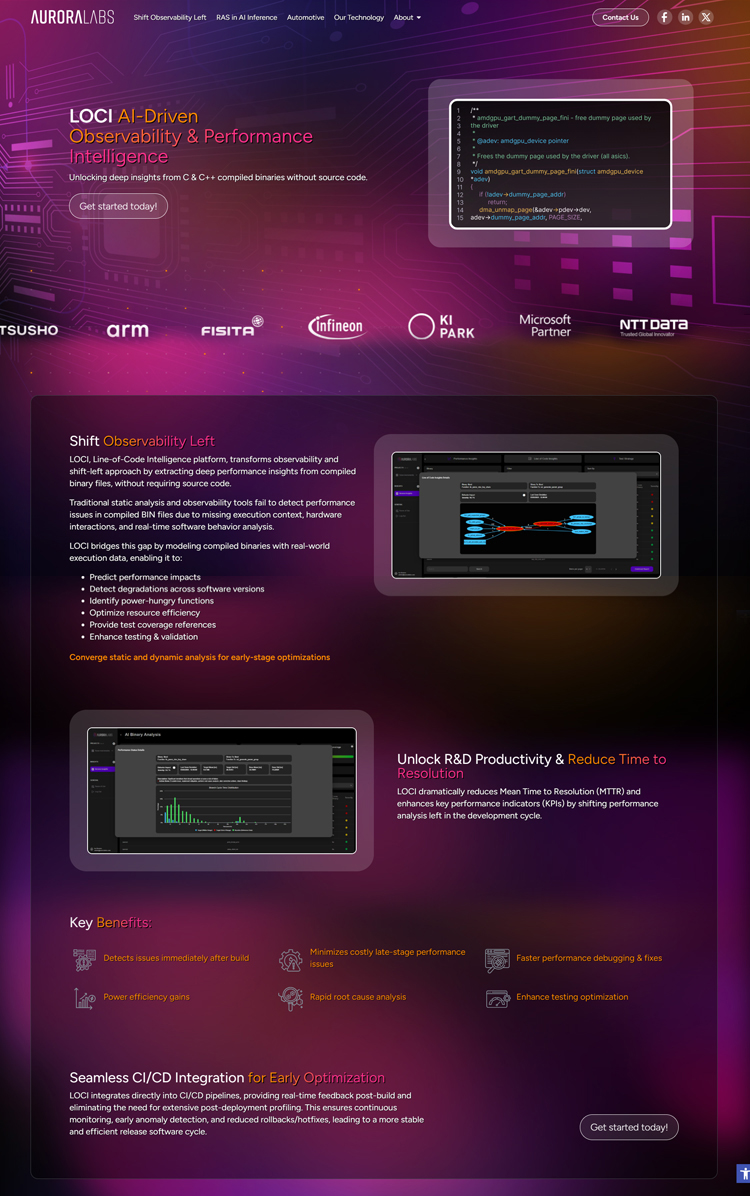 LOCI Aurora Lab - Web Campaign Design